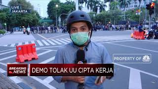 Aksi Berlanjut, Demonstran Tolak UU Ciptaker Dipukul Mundur