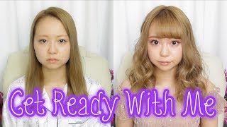 ♡Get Ready With Me♡〜桃ちゃんDAY〜メイク❤︎ヘアー❤︎コーデ