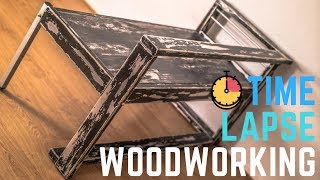 Shabby Chic/Vintage Shabby Bench Time-Lapse Woodworking + (FINAL)