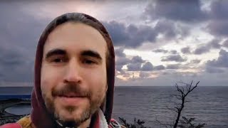 Анапа 27.10.2017 Вечерняя прогулка погода море закат пляж набережная Малая бухта фонтаны Эфир