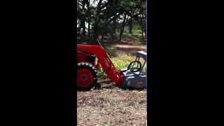Baumalight mulcher MF760 on tractor loader
