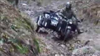 Dnepr BMW MT16 sidecar mud trial