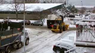 Snow removal in Montreal.