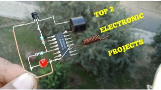 TOP 2 ELECTRONIC PROJECTS WITH IC CD4060, BC547 TRANSISTOR AND OPTOCOUPLER 817.