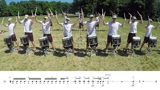 2018 Madison Scouts Snares - LEARN THE MUSIC to "Racing Heart"