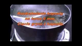 Szatkownica SZ-40. Rozdrabnianie na grys, kostkę ( papryka, kapusta) KRUSZEC