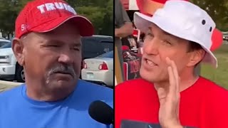 Trump Fanatics BUMBLE When Challenged On Basic Beliefs