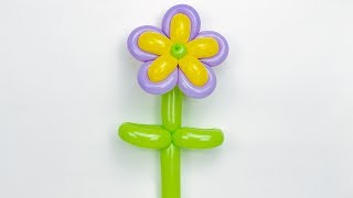 Цветок из воздушных шаров Flower of balloons