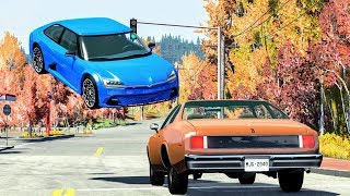 High Speed Traffic Crashes #34 - BeamNG Drive | CrashBoomPunk