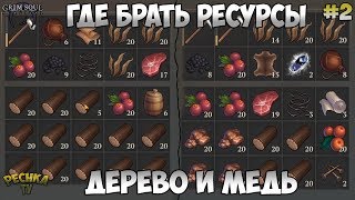 КАК РАЗВИВАТЬСЯ В ИГРЕ?! ГАЙД ЧАСТЬ ВТОРАЯ! ДЕРЕВО И МЕДНАЯ РУДА! - Grim Soul: Dark Fantasy Survival