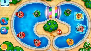 ГОВОРЯЩИЙ ТОМ АКВАПАРК   #8 мультик игра видео для детей  Talking Tom Pool Egg Hunt #УШАСТИК KIDS