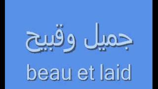 تعلم اللغة الفرنسة بسهولة - الضد _ contraire -
