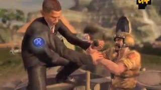 Obama and Palin in Mercenaries 2