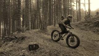 Fatbike Ride at formby beach, Lancashire uk