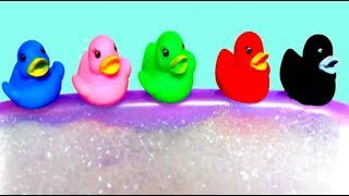 Five little ducks jumping on the bath | Five little monkeys jumping on the bed Nursery Rhymes