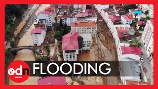 Dramatic Drone Footage as Severe Floods Hit Turkey’s Black Sea