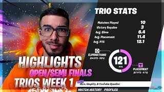 TOP 11 in Trios w/ Miro & Umplify (Fortnite Week One Semis)