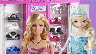 Barbie Fashion Vending Machine Disney Frozen Elsa Anna Doll Toy Accessories Storage Dress Up
