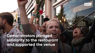 Utrecht locals rally in support of restaurant forced shut after COVID pass rejection