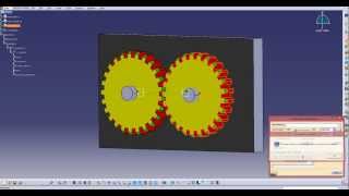Catia v5 Gear System Basic Kinematic Full Tutorial