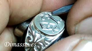 Sello grabado a mano enlace S - D
