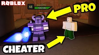 CHEATER NOOB Uses PRO In DUNGEON QUEST TO LEVEL UP EASY *SHAMELESS* (Roblox)