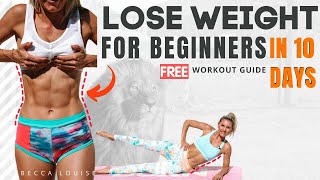 How to LOSE WEIGHT if you are a BEGINNER - LIGHT CARDIO! | Rebecca Louise