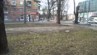 Поездка в трамвае №12 от ул. Тельмана до пл. Островского - Днепропетровск, 16.03.2014