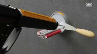 Монтаж огнестойких проходок PYROCOMB® Intube