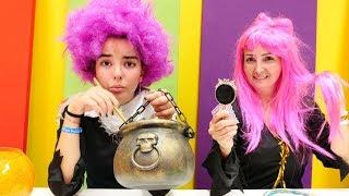 Eğlenceli video. Cadı Mina annesine saç sihiri yapıyor!
