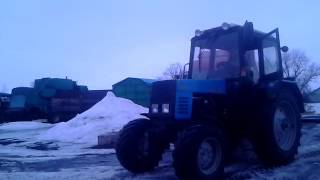 МТЗ з двигуном Мерседес пробний виїзд