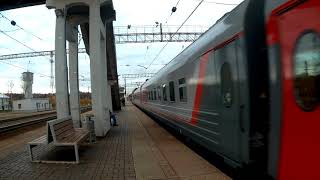Электровоз ЭП20-033 с поездом№740А Брянск-Москва станция Бекасово-1 5.10.2019