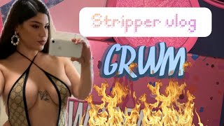 STRIPPER VLOG| GRWM| DALLAS TEXAS| RED SUNSET EYESHADOW TUTORIAL |