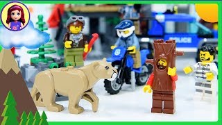 Lego City Mountain Police Headquarters Build the Cops & Robbers Vehicles Review Kids Toys