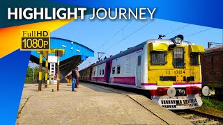 Krishnanagar to Shantipur Highlights Journey by EMU train :: Slow Speed 40km/h