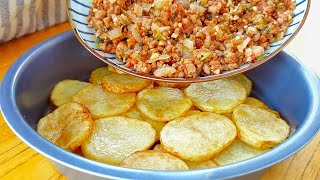 【小穎美食】4個土豆加1個洋蔥，這樣做太香了，去飯店都吃不到，好吃到舔盤子