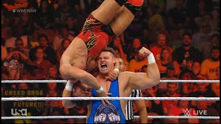 WWE Raw Creed Brothers vs Alpha Academy DEBUT October 30 2023