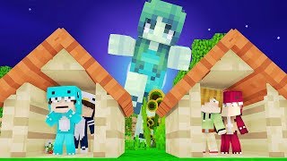 RETO BASE de AMIWITOS VS CHICA ZOMBIE GIGANTE ? MINECRAFT BEBE MILO