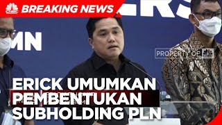 Erick Thohir Umumkan Pembentukan Subholding PLN