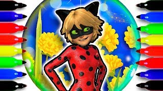 Леди Баг ПРЕВРАТИЛАСЬ В Супер Кота! ?Miraculous Marinette coloring ✨Волшебные Раскраски для Детей