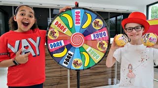 1 SPIN = TOYS VS  DARE!! Spin Wheel Challenge - LOL Surprise Dolls | Toys AndMe