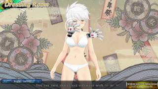 SENRAN KAGURA Miyabi grope and kiss