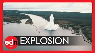 Giant WW2 Bomb Explodes as Polish Navy Attempts to Detonate it