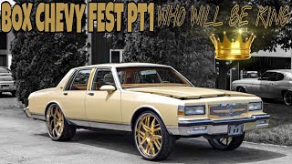 (815) MOTORING PRESENT BOX CHEVY FEST WHO WILL BE CROWNED KING ?