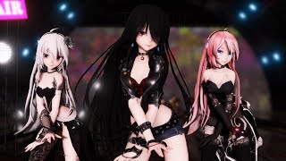 『MMD』 animaる三人 Kurumi x haku x luka