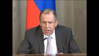 Пресс-конференция С.Лаврова и Х.М.Гарсиа-Маргальо