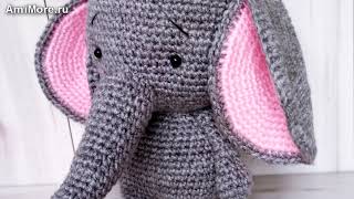 Амигуруми: схема Слоник Гоша. Игрушки вязаные крючком - Free crochet patterns.