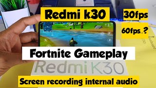 Poco X2 (redmi k30 china) fortnite gameplay with screen recording