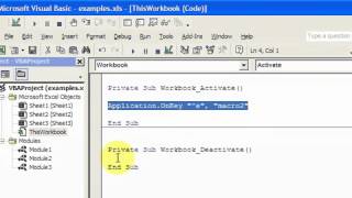 VBA Lesson 4   Shortcut Keys w Application onkey | Microsoft Excel Tutorials