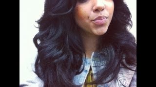 My Blow, Curl, & Pin Straightening Method for Curly Hair!
